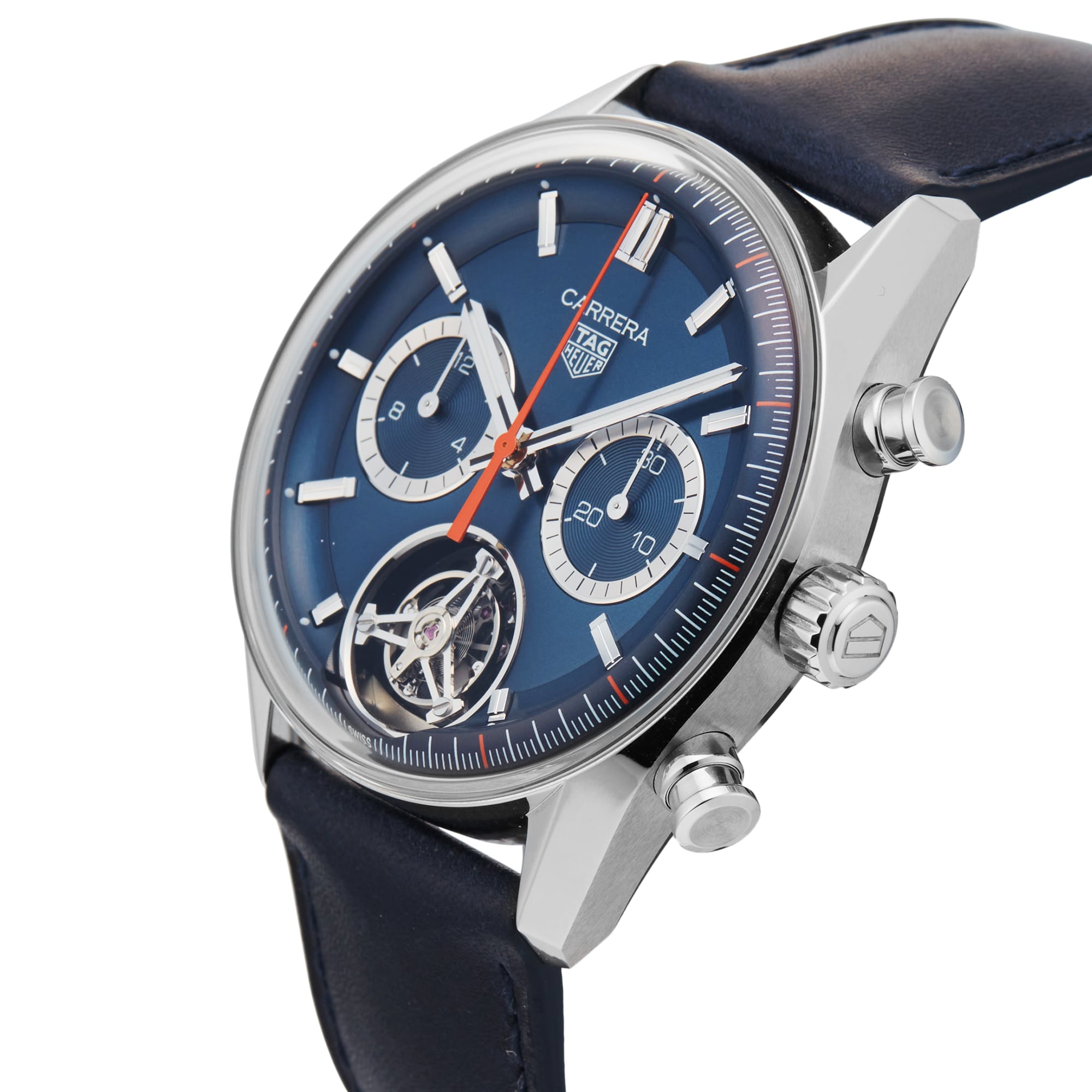 Pre-Owned TAG Heuer Carrera Chronograph Tourbillon 42mm Stainless Steel Pre-Owned TAG Heuer Carrera Chronograph Tourbillon 42mm Stainless Steel