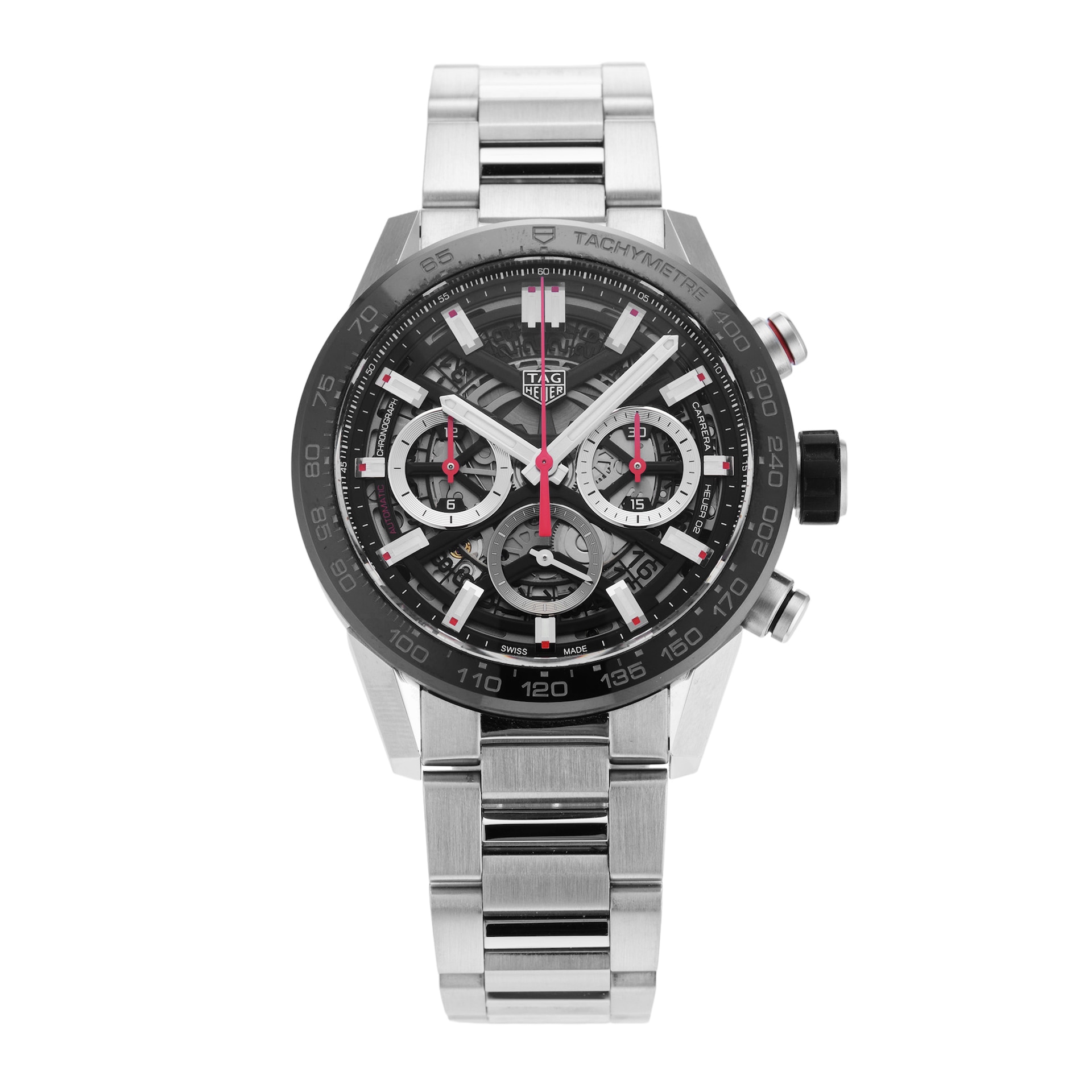 Pre-Owned TAG Heuer Carrera 43mm Stainless Steel and Ceramic