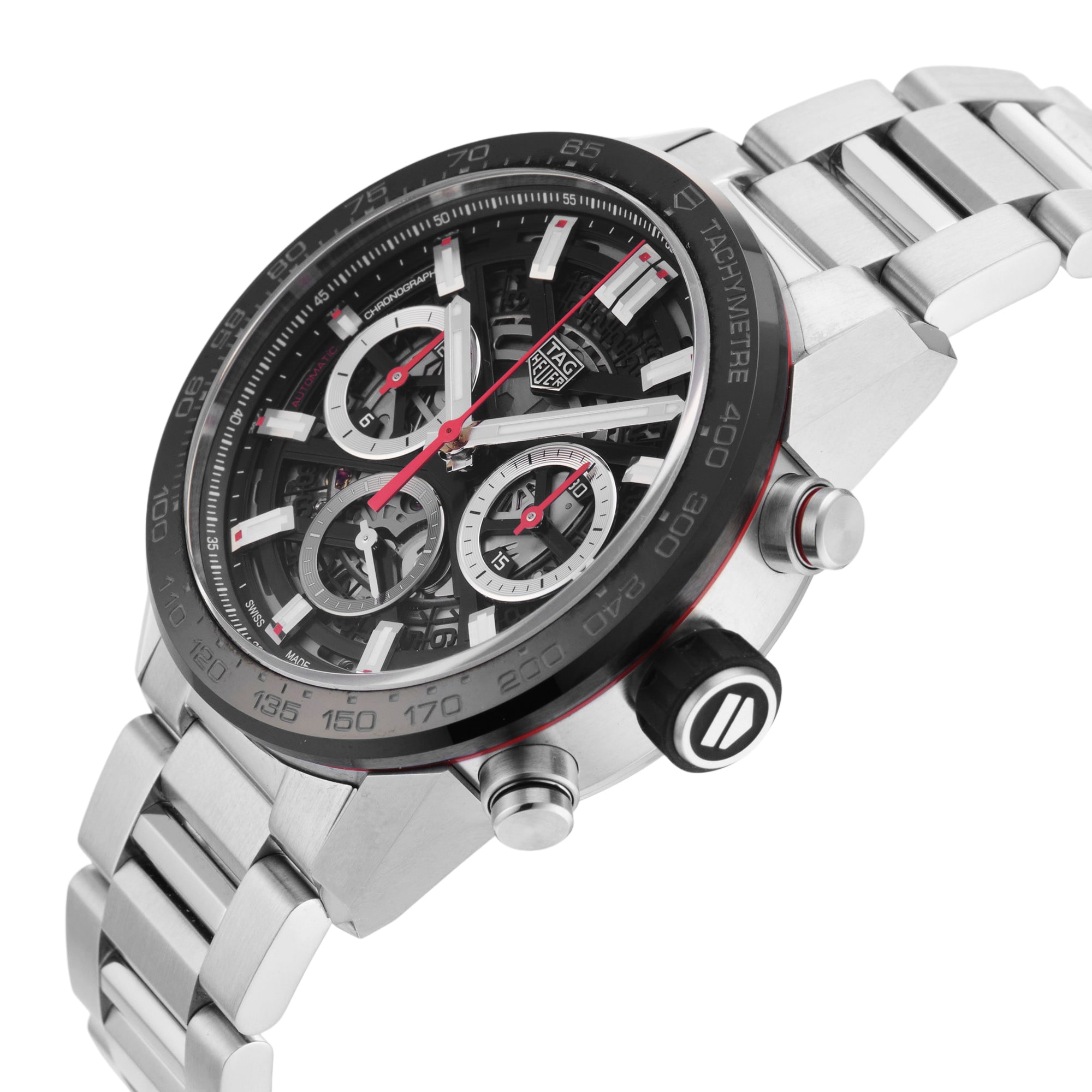 Pre-Owned TAG Heuer Carrera 43mm Stainless Steel and Ceramic