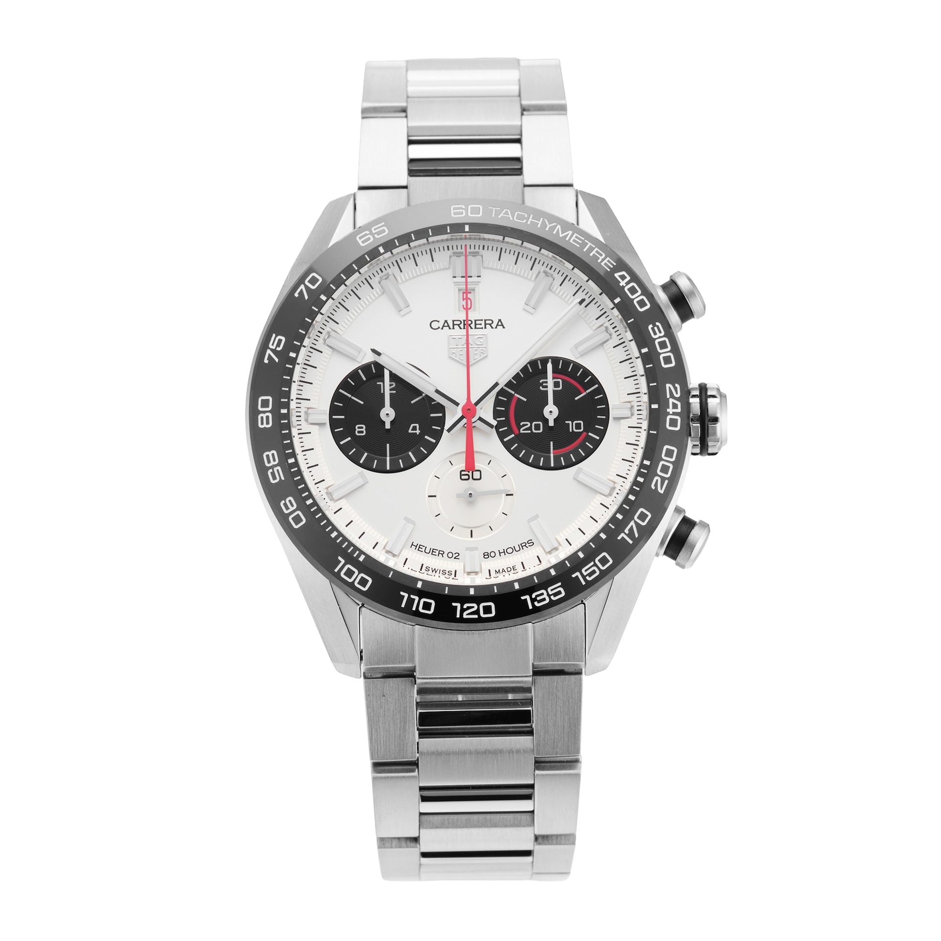 Pre-Owned TAG Heuer Carrera 160 Years Anniversary 44mm Stainless Steel and Ceramic Pre-Owned TAG Heuer Carrera 160 Years Anniversary 44mm Stainless Steel and Ceramic