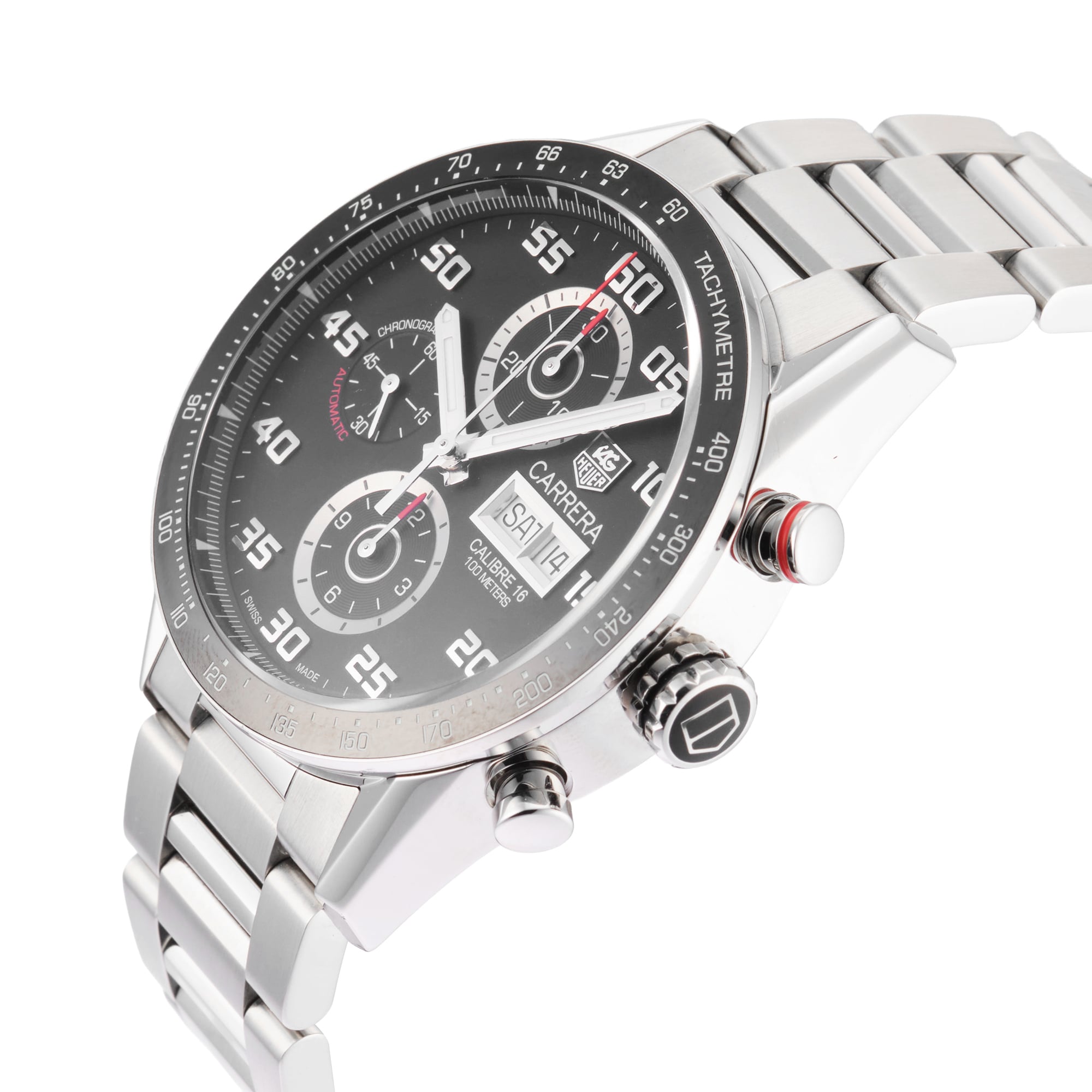 Pre-Owned TAG Heuer Pre-Owned TAG Heuer Carrera 43mm Stainless Steel  CV2A1R.BA0799