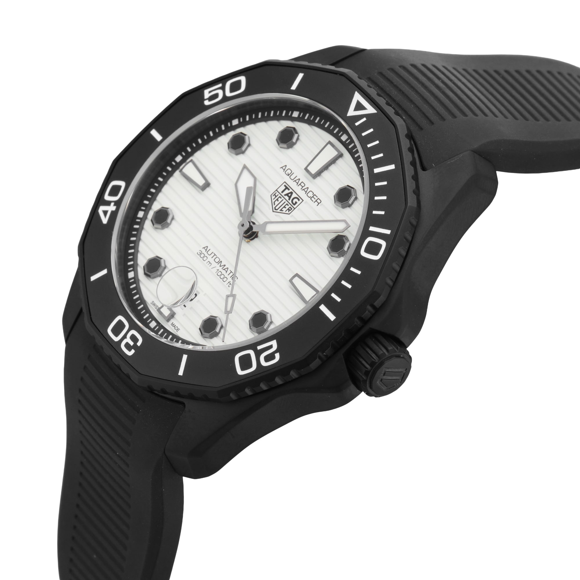 Pre-Owned TAG Heuer Aquaracer Professional 300 Date 43mm Stainless Steel and DLC