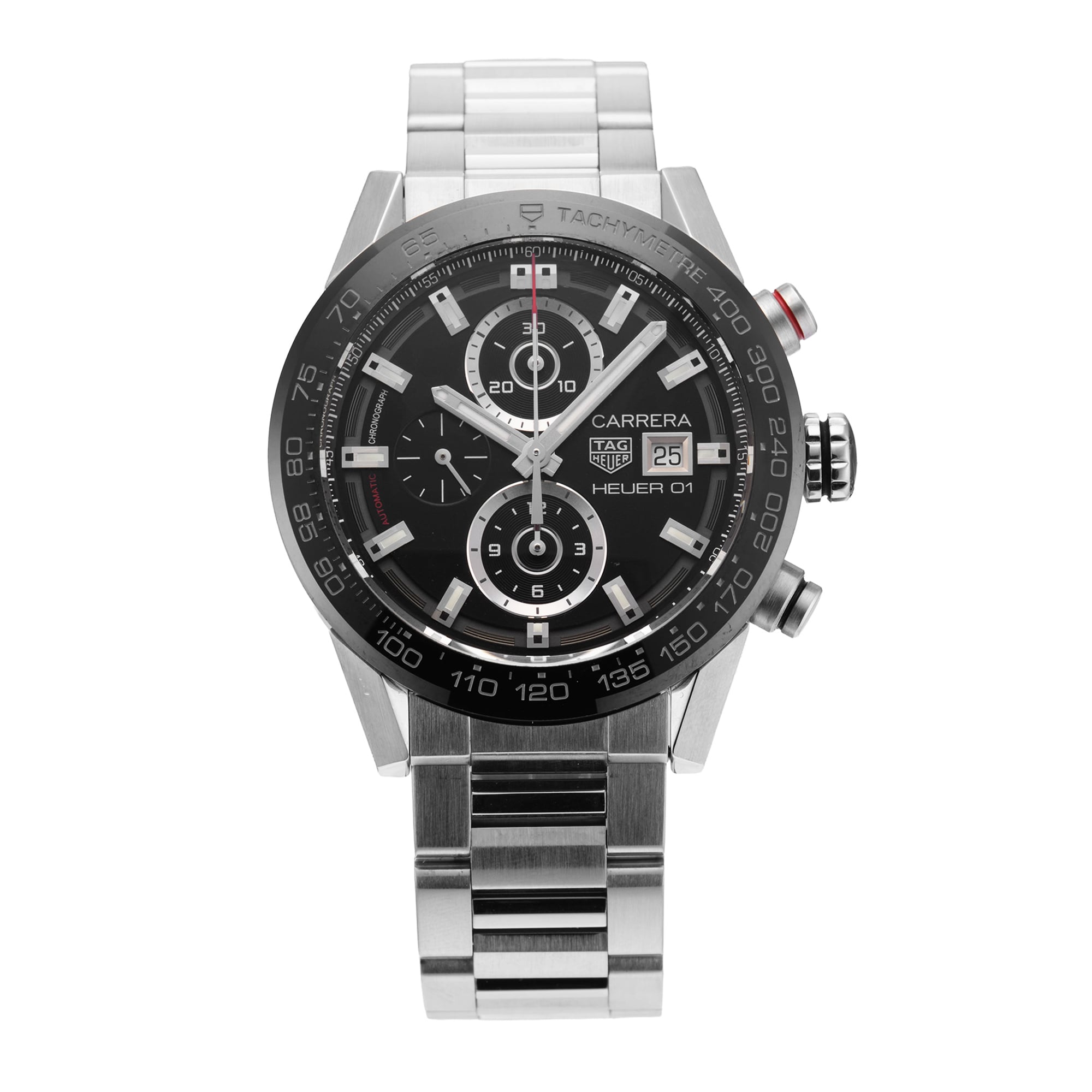 Pre-Owned TAG Heuer Carrera 43mm Stainless Steel and Ceramic Pre-Owned TAG Heuer Carrera 43mm Stainless Steel and Ceramic