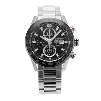 Pre-Owned TAG Heuer Carrera 43mm Stainless Steel and Ceramic