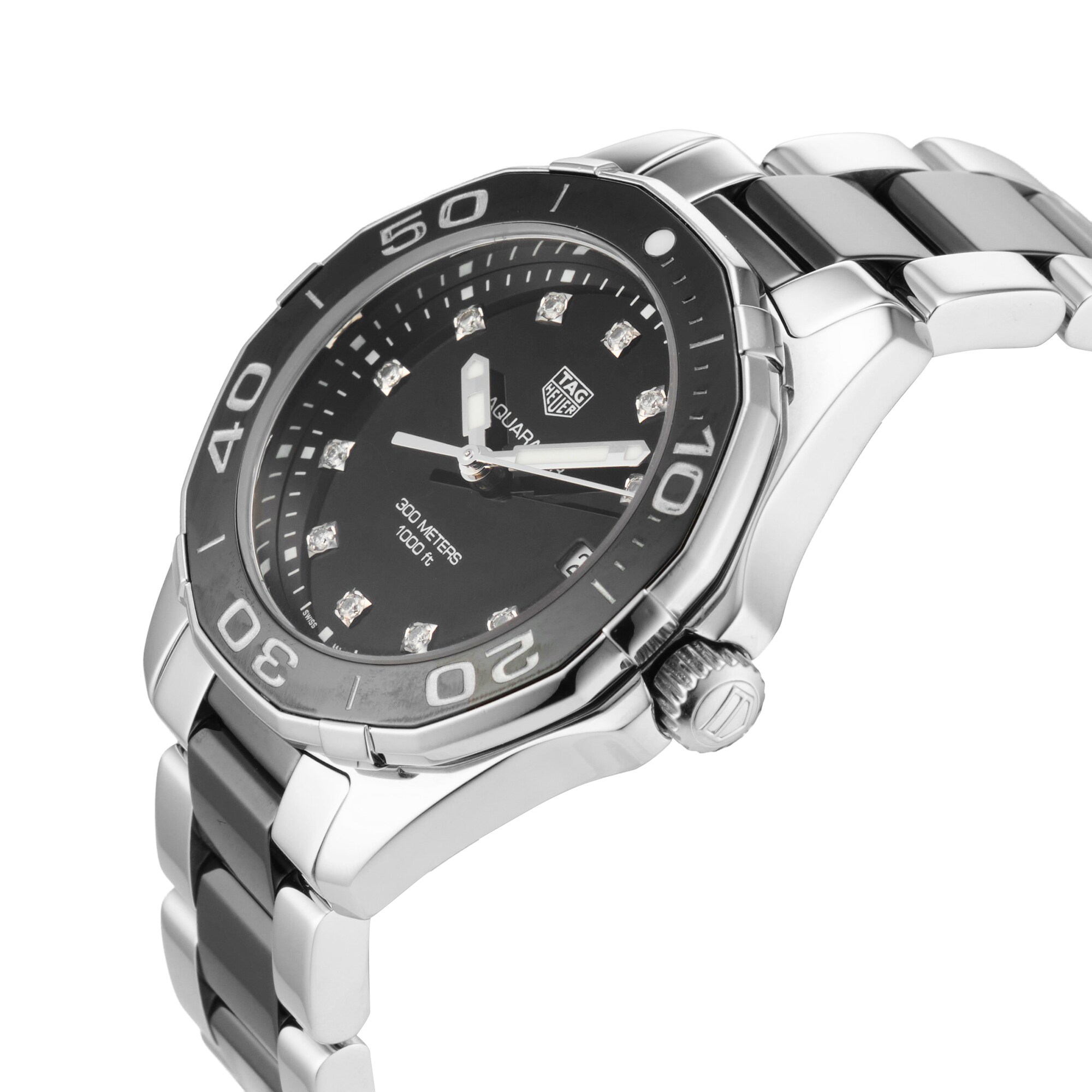 Pre-Owned TAG Heuer Aquaracer 35mm Stainless Steel and Ceramic