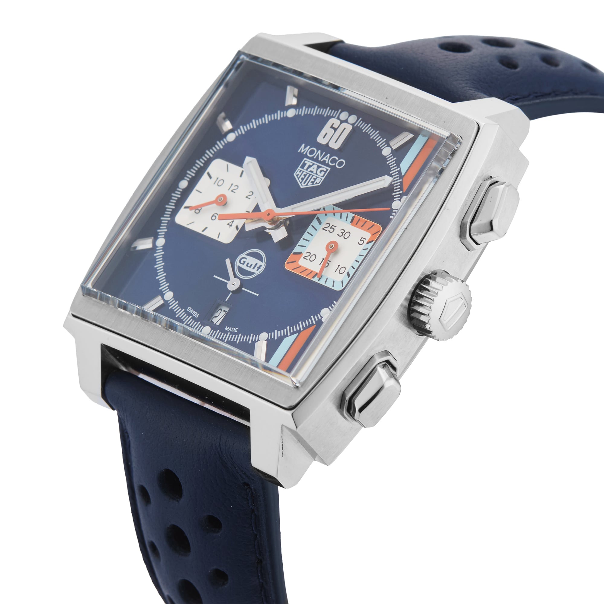 Pre-Owned TAG Heuer Monaco Chronograph X Gulf 39mm Stainless Steel