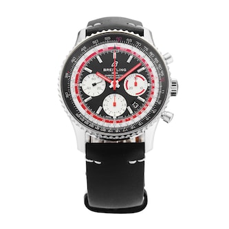 Pre-Owned Breitling Navitimer B01 Chronograph 43 Swissair 43mm Stainless Steel Pre-Owned Breitling Navitimer B01 Chronograph 43 Swissair 43mm Stainless Steel