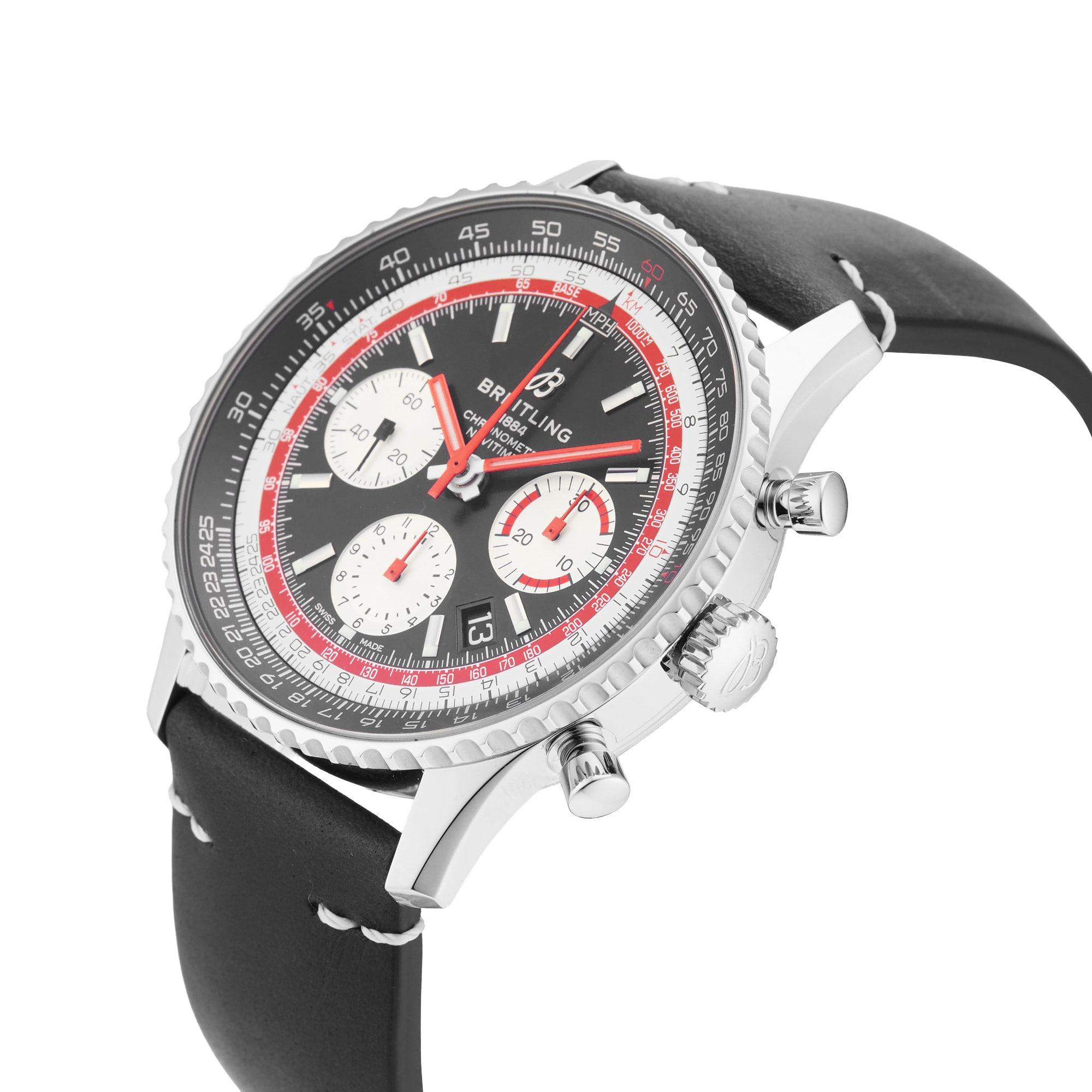 Pre-Owned TAG Heuer Navitimer B01 Chronograph 43 Swissair 43mm Stainless Steel