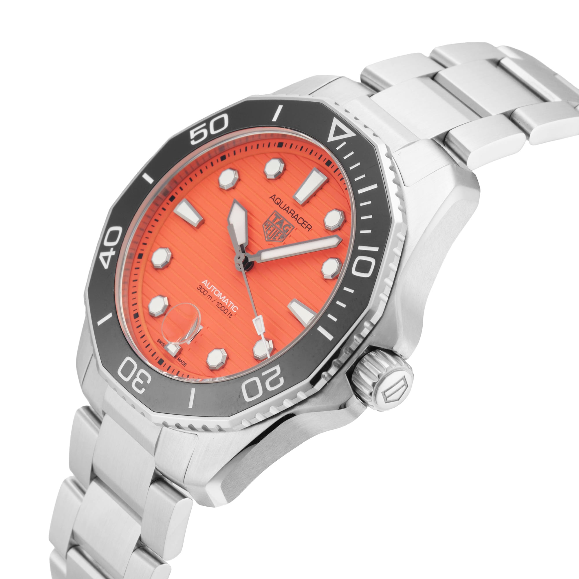 Pre-Owned TAG Heuer Aquaracer Professional 300 Orange Diver 43mm Stainless Steel