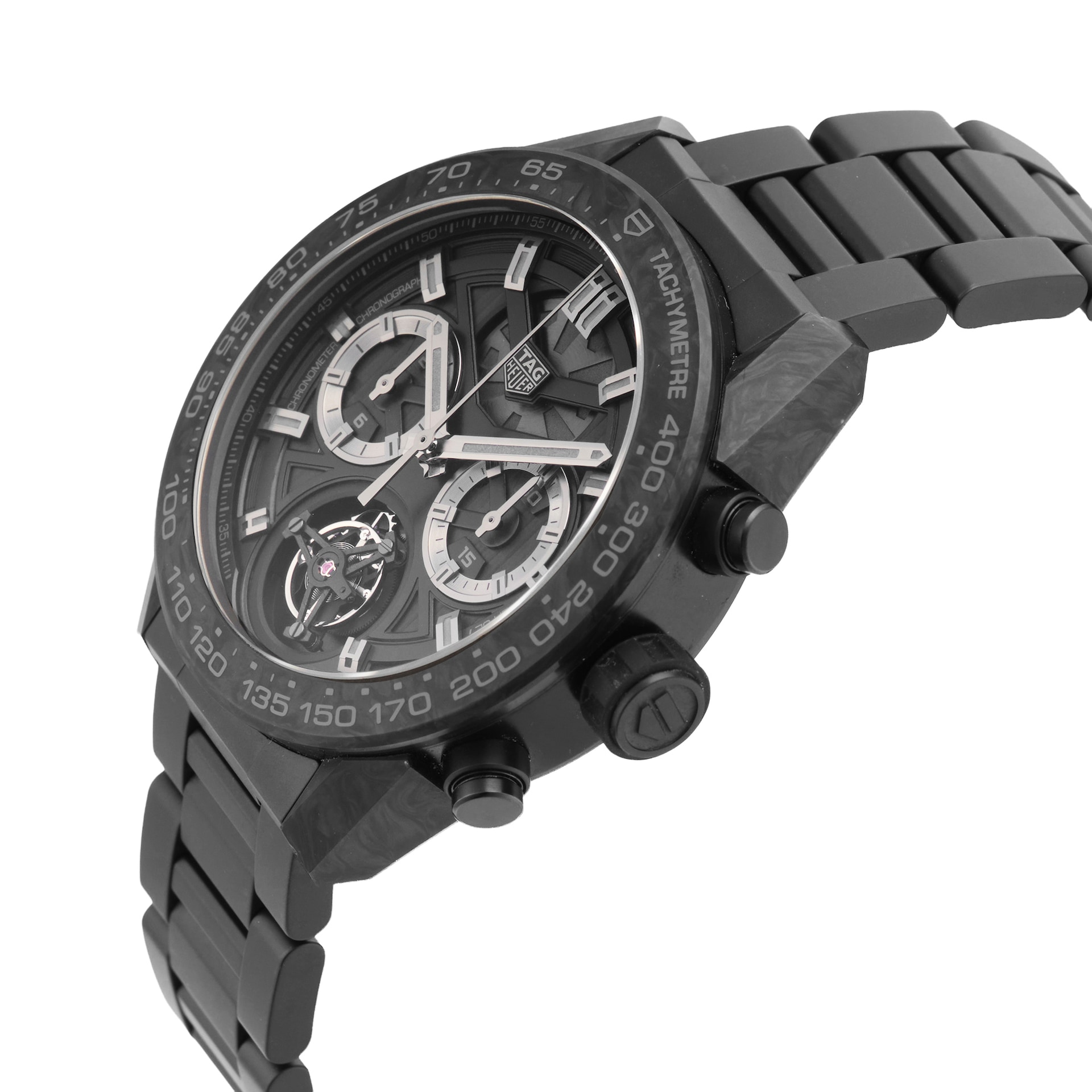 Pre-Owned TAG Heuer Carrera Chronograph Tourbillon Limited Edition 45mm Pre-Owned TAG Heuer Carrera Chronograph Tourbillon Limited Edition 45mm