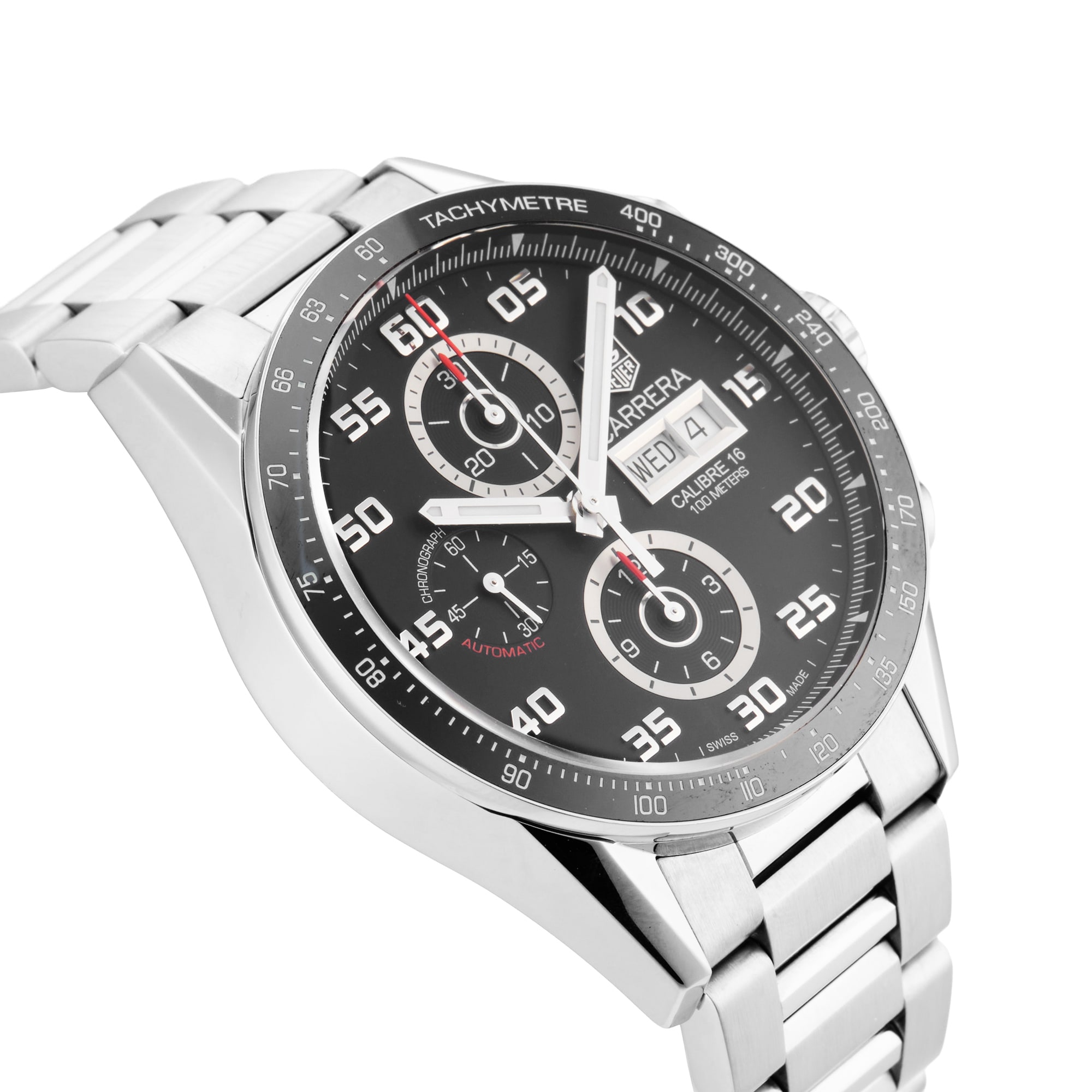 Pre-Owned TAG Heuer Carrera 43mm Stainless Steel Pre-Owned TAG Heuer Carrera 43mm Stainless Steel