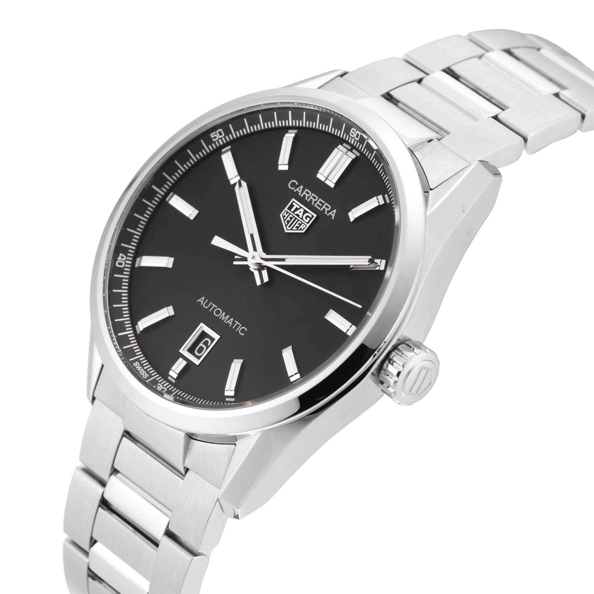 Pre-Owned TAG Heuer Carrera Date Automatic 39mm Stainless Steel