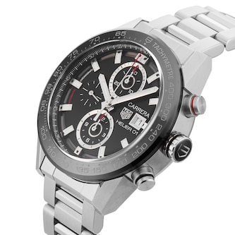 Pre-Owned TAG Heuer Carrera 43mm Stainless Steel and Ceramic Pre-Owned TAG Heuer Carrera 43mm Stainless Steel and Ceramic