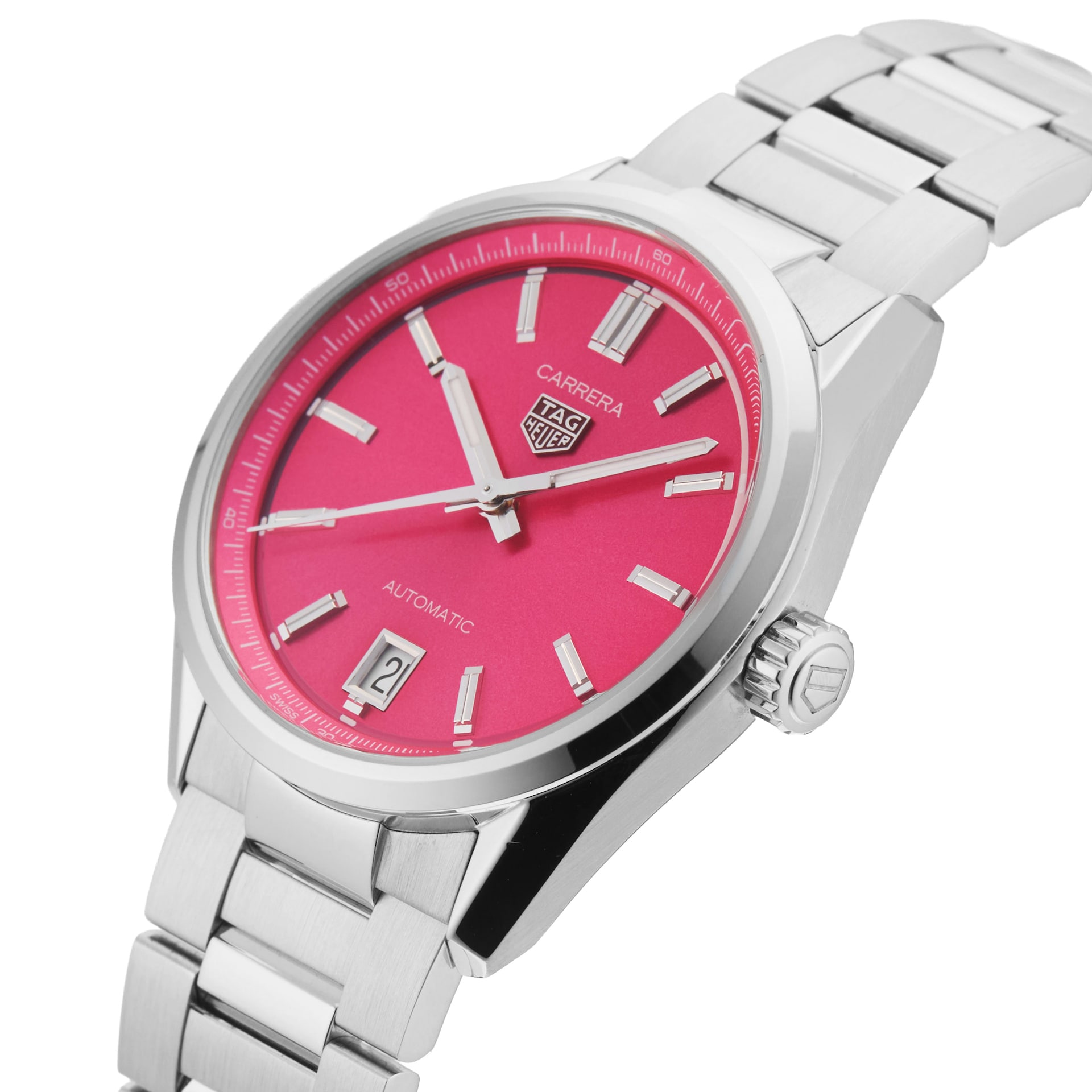 Pre-Owned TAG Heuer Carrera Date 36mm Stainless Steel Pre-Owned TAG Heuer Carrera Date 36mm Stainless Steel