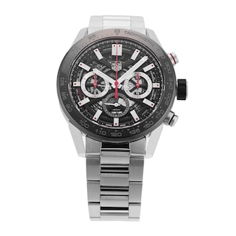 Pre-Owned TAG Heuer Carrera 45mm Stainless Steel and Ceramic