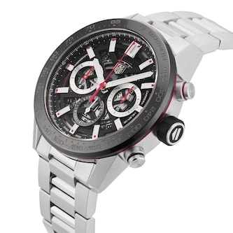 Pre-Owned TAG Heuer Carrera 45mm Stainless Steel and Ceramic