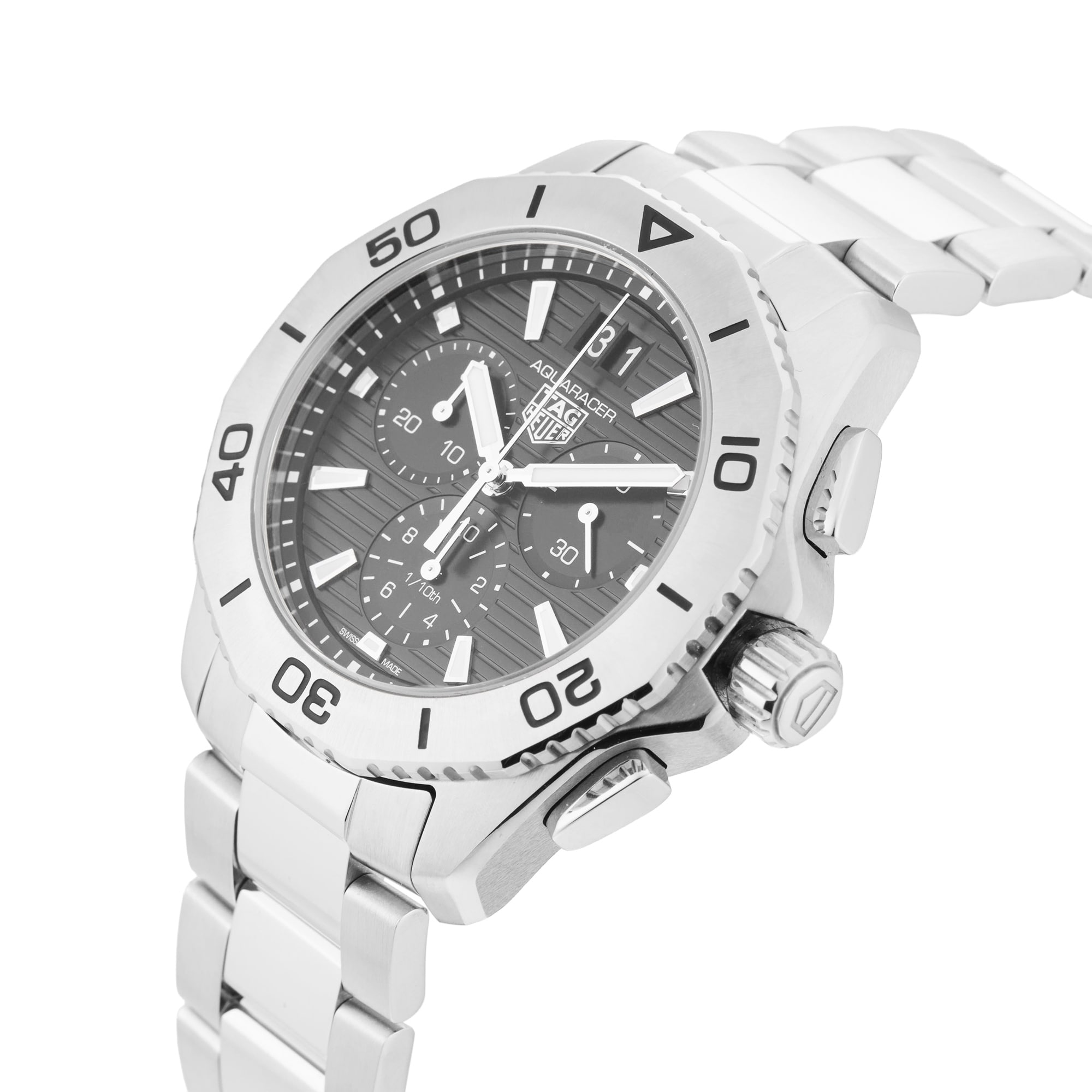 Pre-Owned TAG Heuer Aquaracer Professional 200 Date Quartz 40mm Stainless Steel CBP1110.BA0627