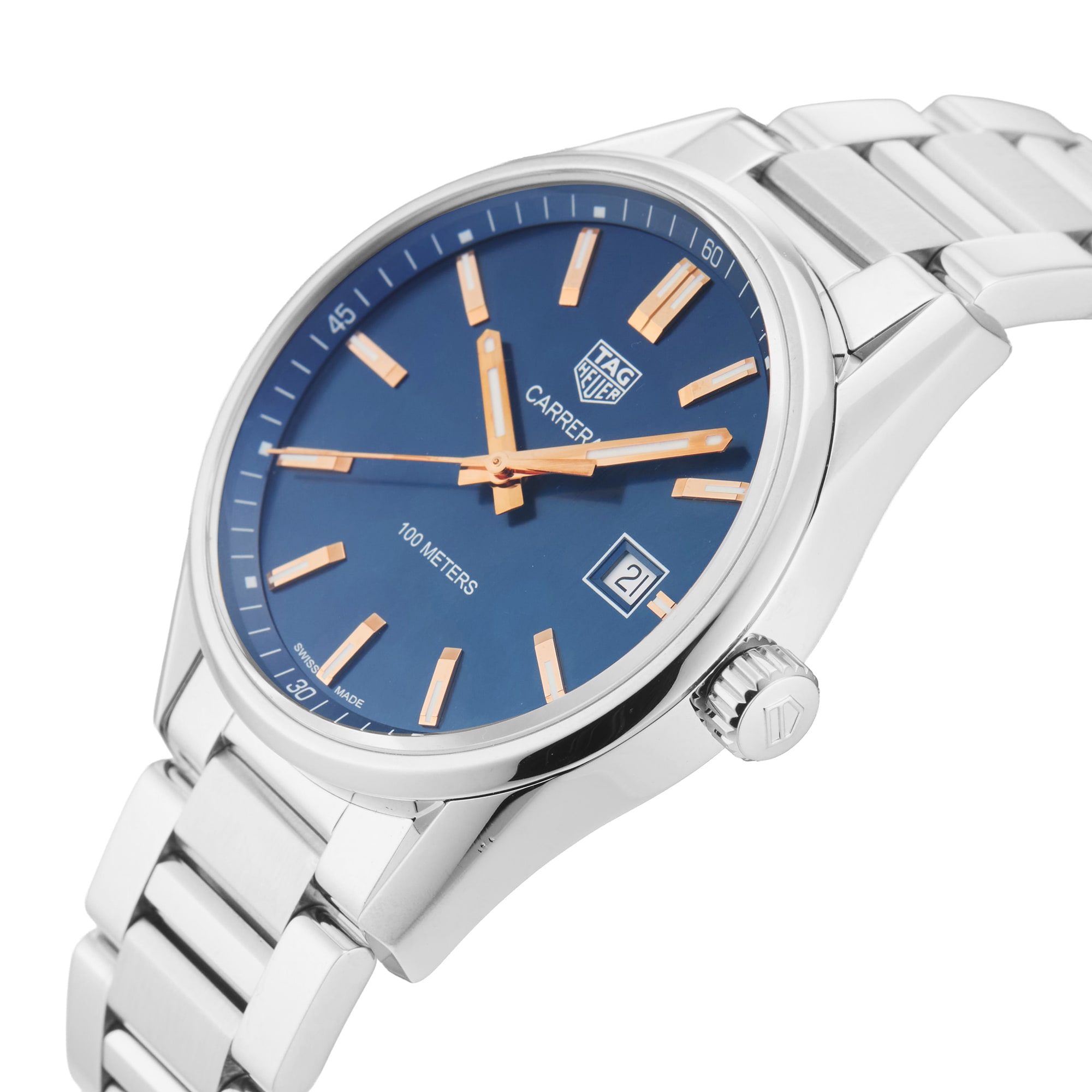Pre-Owned TAG Heuer Carrera 39mm Stainless Steel Pre-Owned TAG Heuer Carrera 39mm Stainless Steel