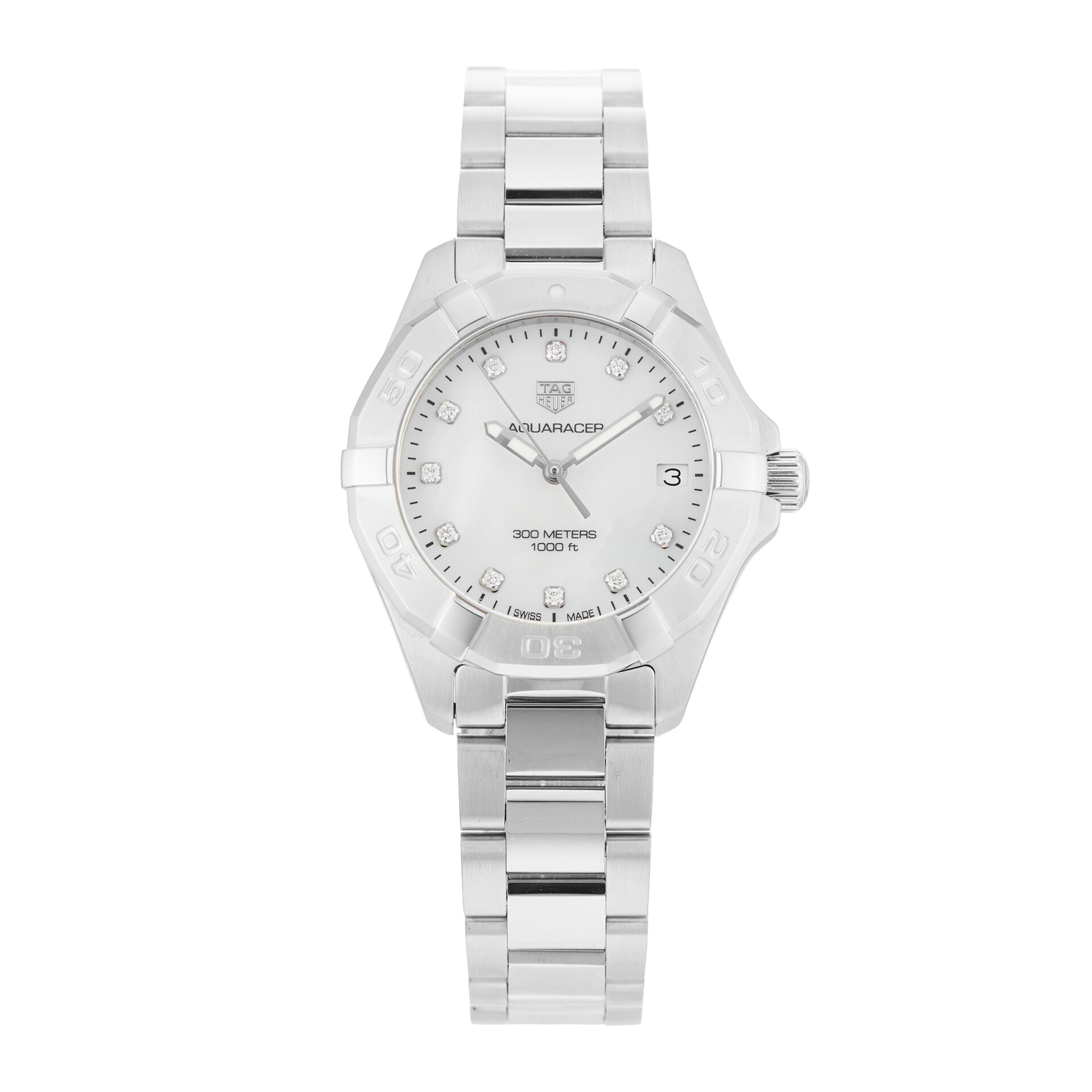 Pre-Owned TAG Heuer Aquaracer Quartz 32mm Stainless Steel Pre-Owned TAG Heuer Aquaracer Quartz 32mm Stainless Steel