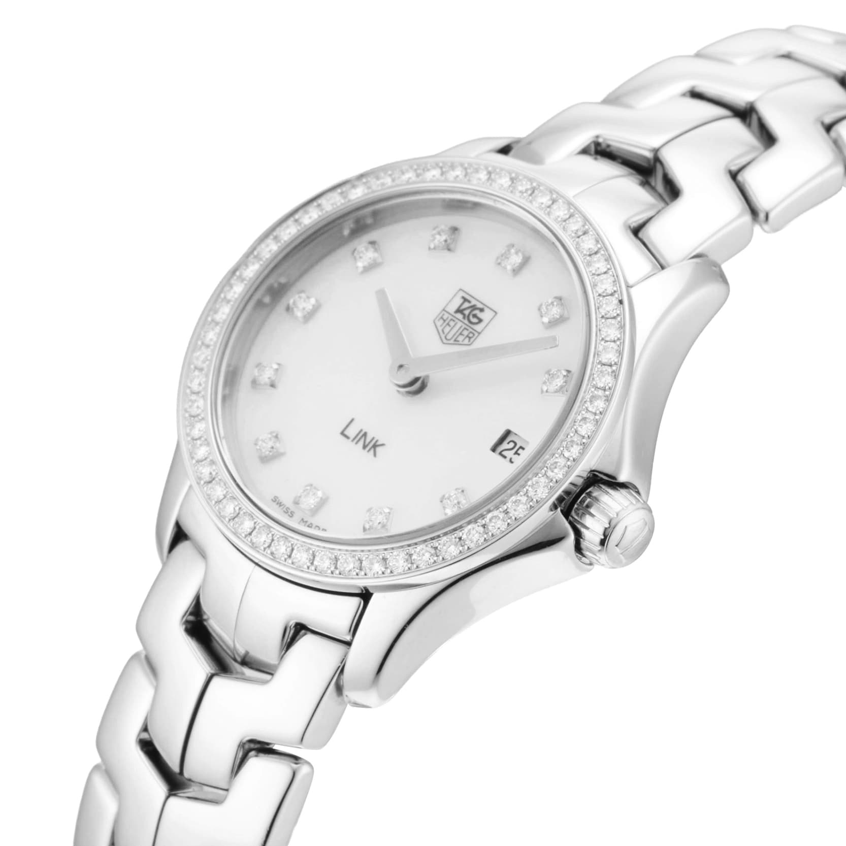 Pre-Owned TAG Heuer Link 24mm Stainless Steel Pre-Owned TAG Heuer Link 24mm Stainless Steel