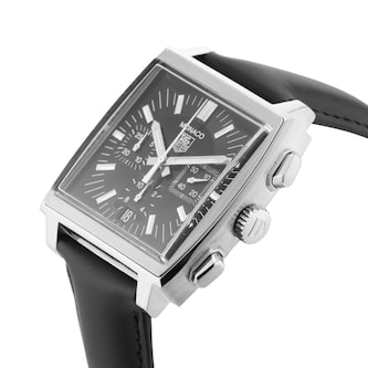 Pre-Owned TAG Heuer Monaco 38mm Stainless Steel Pre-Owned TAG Heuer Monaco 38mm Stainless Steel