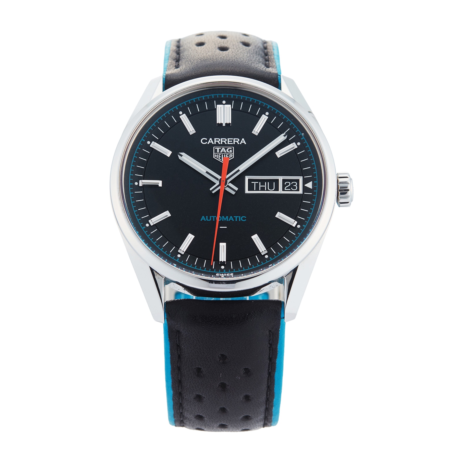 Pre-Owned TAG Heuer Carrera Day-Date 41mm Stainless Steel Pre-Owned TAG Heuer Carrera Day-Date 41mm Stainless Steel