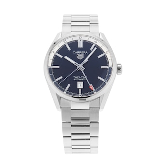 Pre-Owned TAG Heuer Carrera Twin-Time 41mm Stainless Steel WBN201A.BA0640