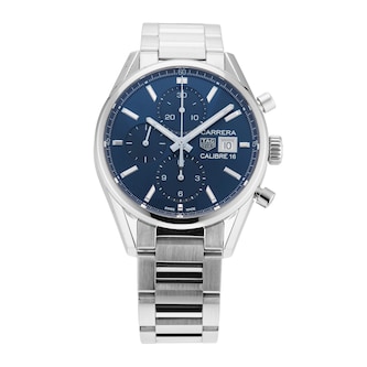 Pre-Owned TAG Heuer Carrera Chronograph 41mm Stainless Steel Pre-Owned TAG Heuer Carrera Chronograph 41mm Stainless Steel