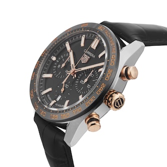 Pre-Owned TAG Heuer Carrera Chronograph 44mm Stainless Steel and Rose Gold Pre-Owned TAG Heuer Carrera Chronograph 44mm Stainless Steel and Rose Gold