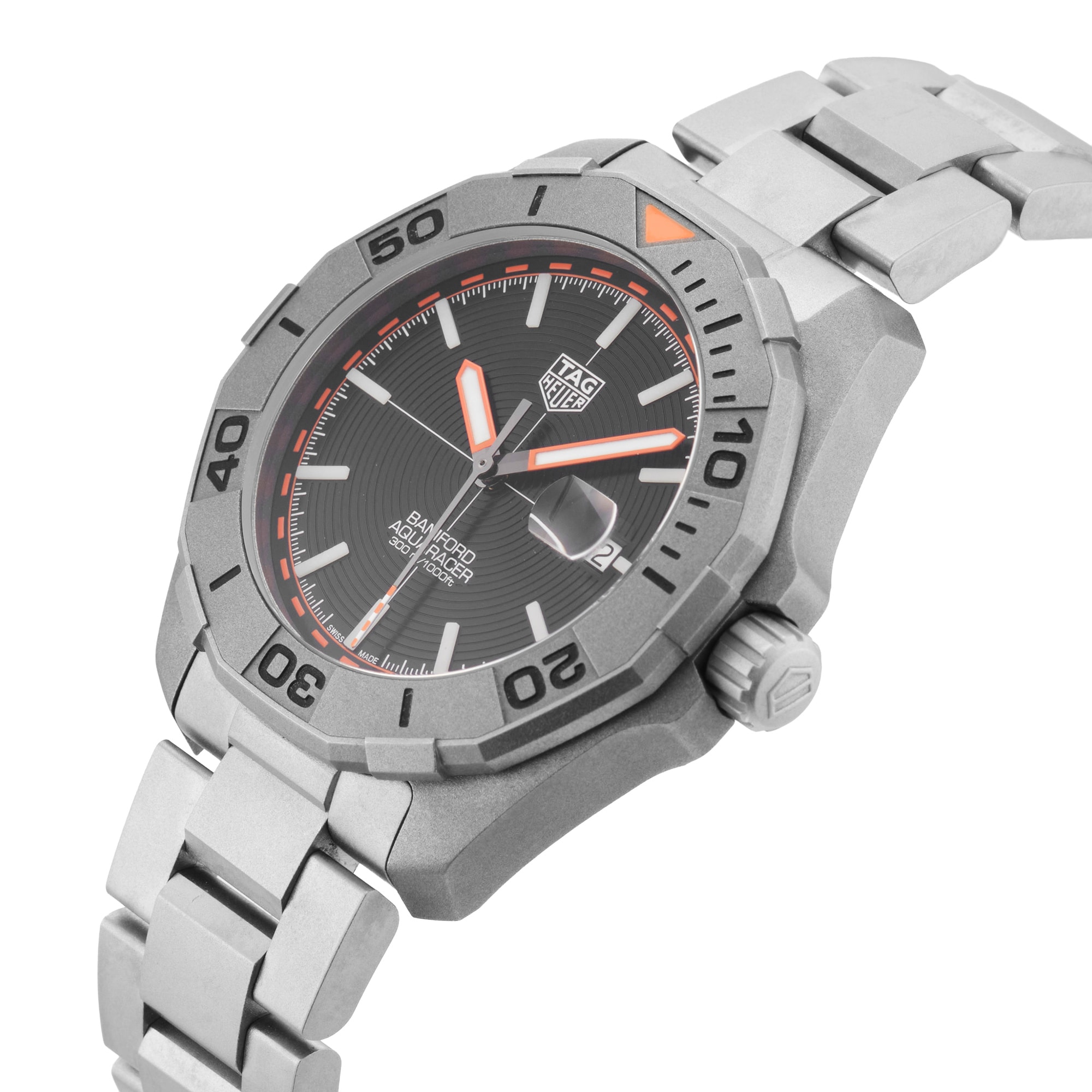 Pre-Owned TAG Heuer Aquaracer Date X Bamford 43mm Titanium