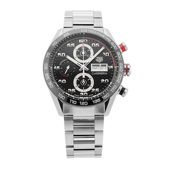 Pre-Owned TAG Heuer Carrera Chronograph 44mm Stainless Steel and Ceramic Pre-Owned TAG Heuer Carrera Chronograph 44mm Stainless Steel and Ceramic