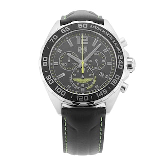 Pre-Owned TAG Heuer Formula 1 Aston Martin Racing Special Edition 43mm Stainless Steel
