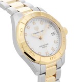 Pre-Owned TAG Heuer Aquaracer Date 32mm Stainless Steel and Yellow Gold PVD