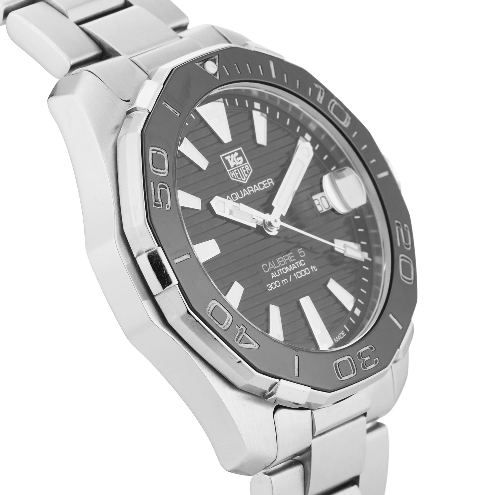 Pre-Owned TAG Heuer Aquaracer 41mm Stainless Steel Pre-Owned TAG Heuer Aquaracer 41mm Stainless Steel