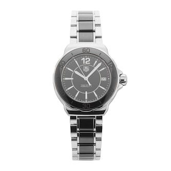 Pre-Owned TAG Heuer Pre-Owned TAG Heuer Formula 1 37mm Stainless Steel and Ceramic WAH1210.BA0859 Pre-Owned TAG Heuer Pre-Owned TAG Heuer Formula 1 37mm Stainless Steel and Ceramic WAH1210.BA0859