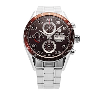 Pre-Owned TAG Heuer Carrera 43mm Stainless Steel Pre-Owned TAG Heuer Carrera 43mm Stainless Steel