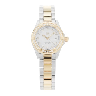Pre-Owned TAG Heuer Aquaracer Date 27mm Stainless Steel and Yellow Gold PVD Pre-Owned TAG Heuer Aquaracer Date 27mm Stainless Steel and Yellow Gold PVD