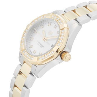 Pre-Owned TAG Heuer Aquaracer Date 27mm Stainless Steel and Yellow Gold PVD Pre-Owned TAG Heuer Aquaracer Date 27mm Stainless Steel and Yellow Gold PVD