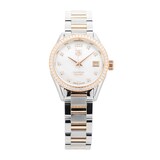 Pre-Owned TAG Heuer Carrera 28mm Stainless Steel and Rose Gold