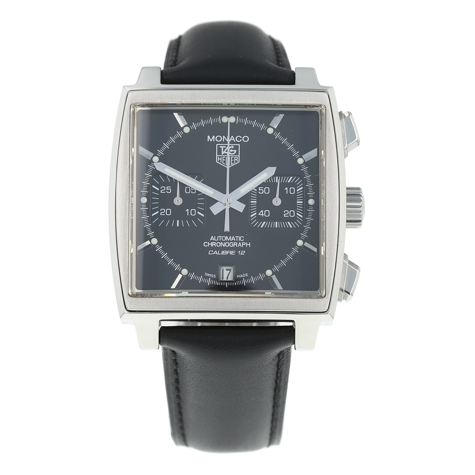 Pre-Owned TAG Heuer Pre-Owned TAG Heuer Monaco Calibre 12 Mens Watch CAW2110