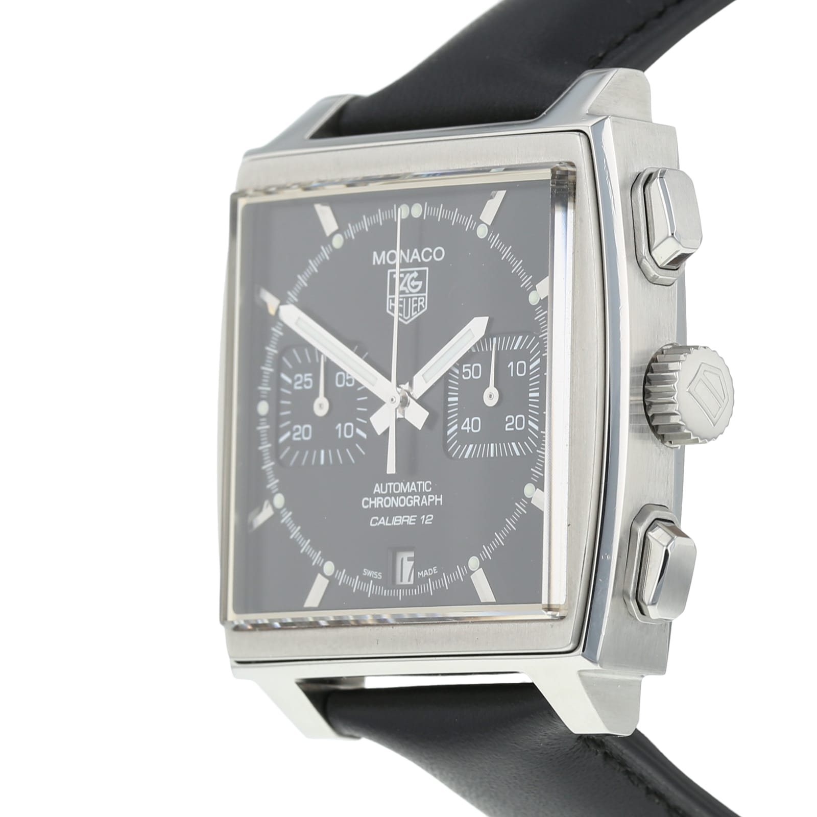 Pre-Owned TAG Heuer Pre-Owned TAG Heuer Monaco Calibre 12 Mens Watch CAW2110