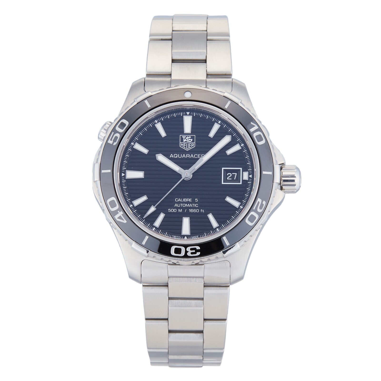 Pre-Owned TAG Heuer Pre-Owned TAG Heuer Aquaracer Mens Watch WAK2110