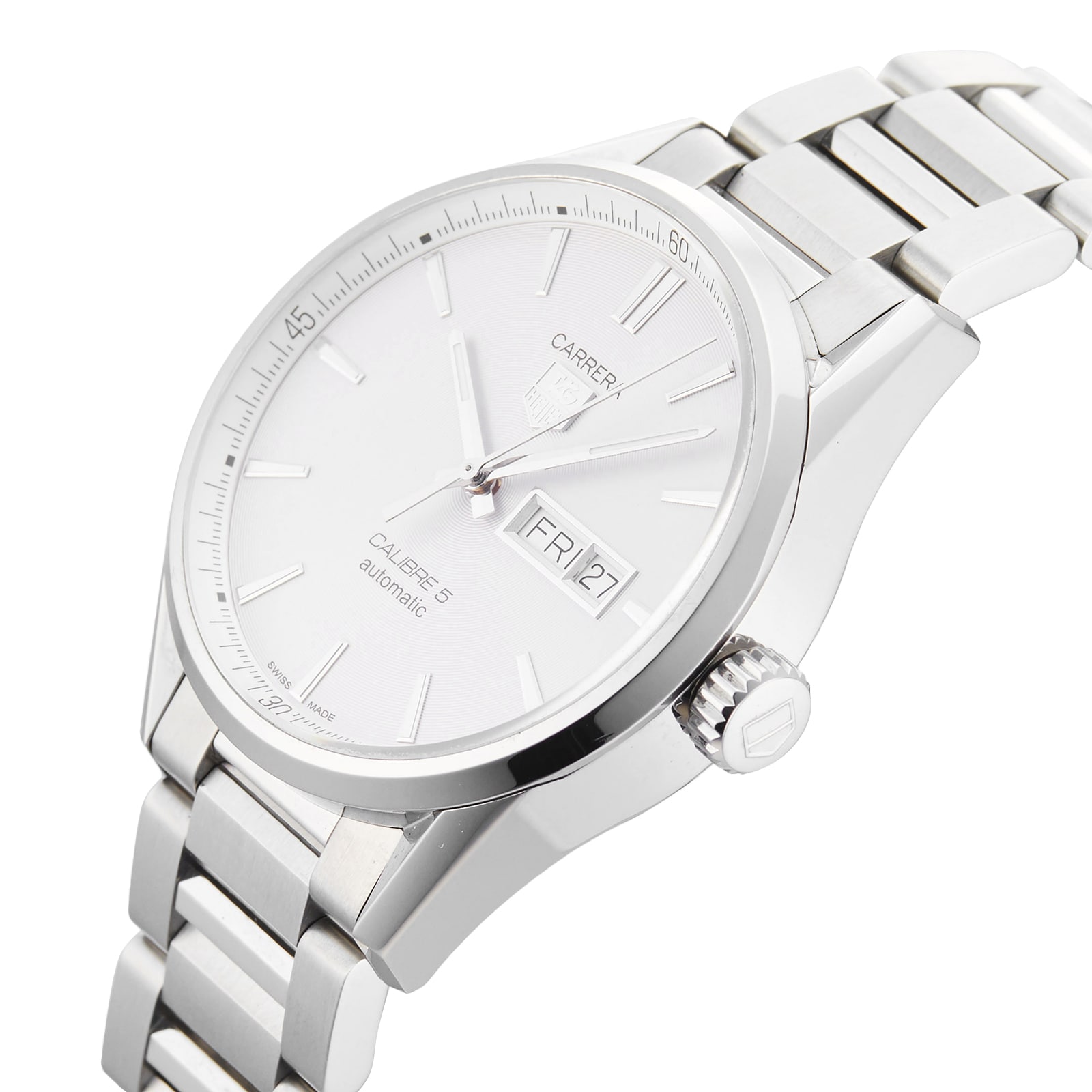 Pre-Owned TAG Heuer Carrera Calibre 5 Mens Watch WAR201B.BA0723 Pre-Owned TAG Heuer Carrera Calibre 5 Mens Watch WAR201B.BA0723