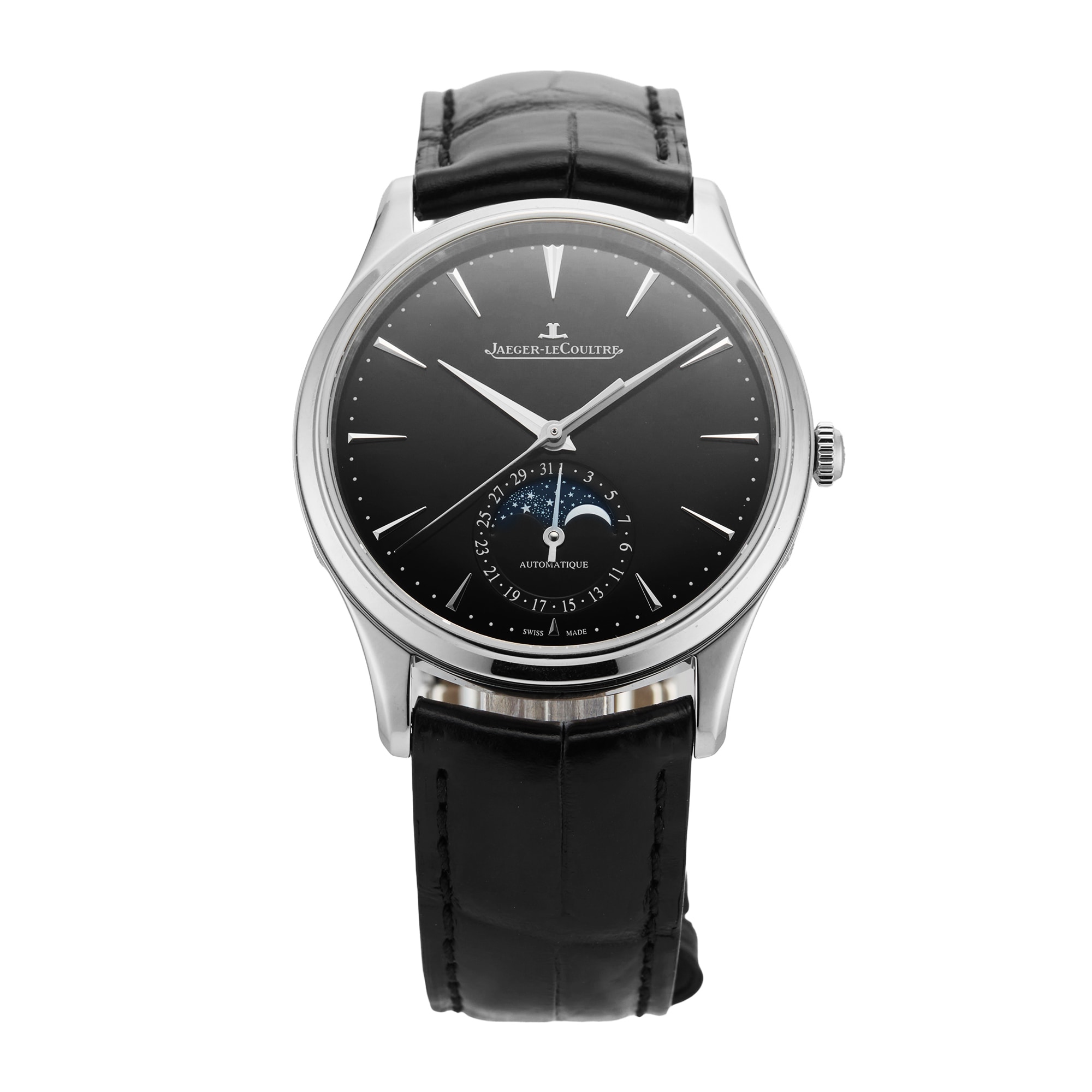 Pre-Owned Jaeger-LeCoultre Master Ultra Thin Moon 39mm Stainless Steel Pre-Owned Jaeger-LeCoultre Master Ultra Thin Moon 39mm Stainless Steel