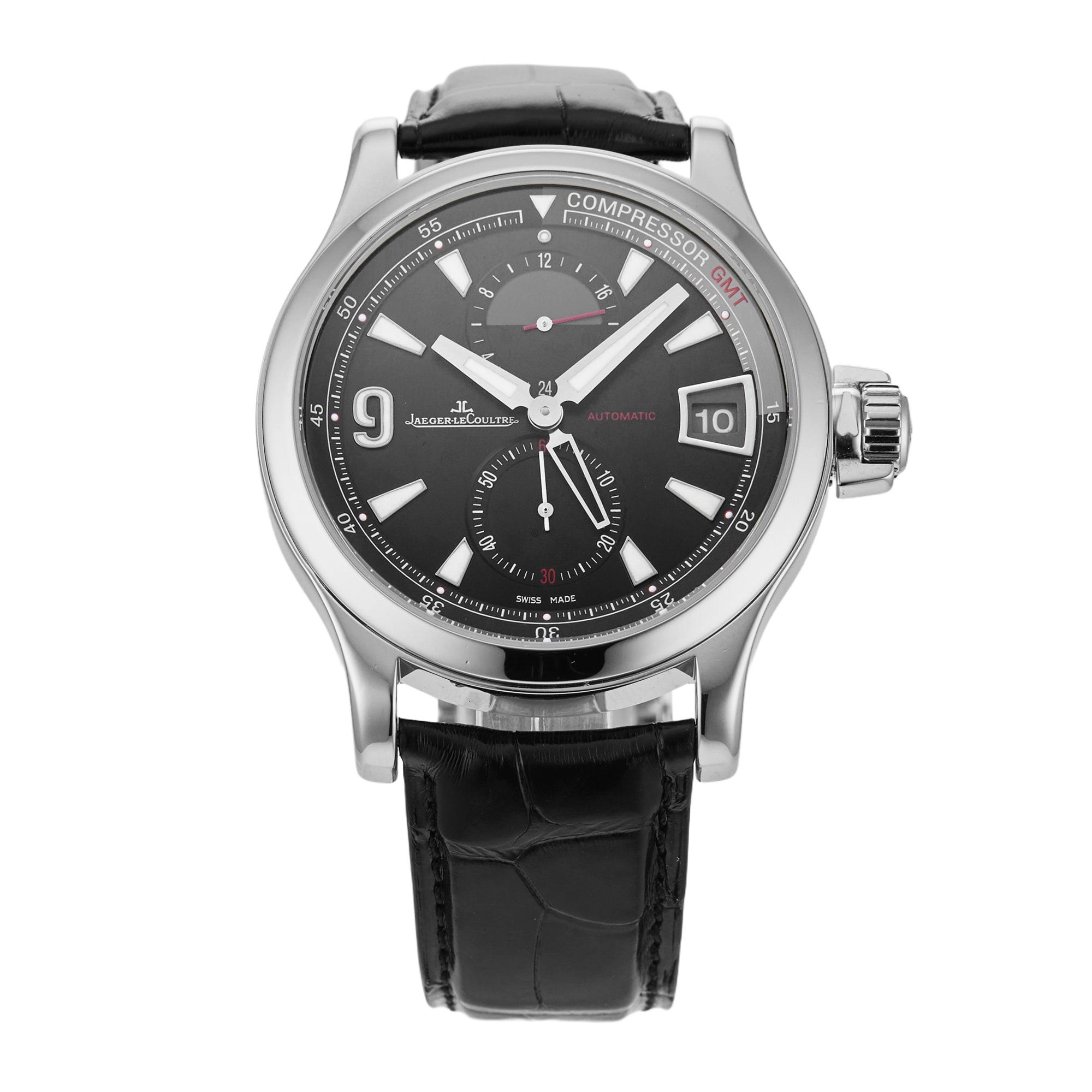 Pre-Owned Jaeger-LeCoultre Master Compressor GMT Q1738471 Pre-Owned Jaeger-LeCoultre Master Compressor GMT Q1738471