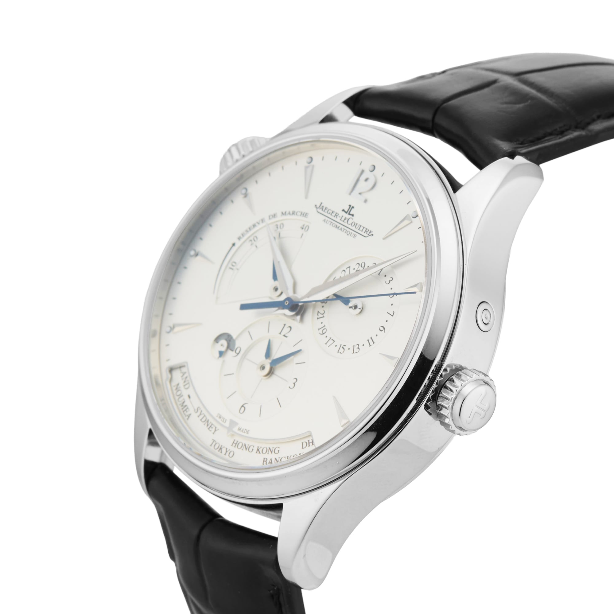 Pre-Owned Jaeger-LeCoultre Master Geographic 39mm Stainless Steel Pre-Owned Jaeger-LeCoultre Master Geographic 39mm Stainless Steel