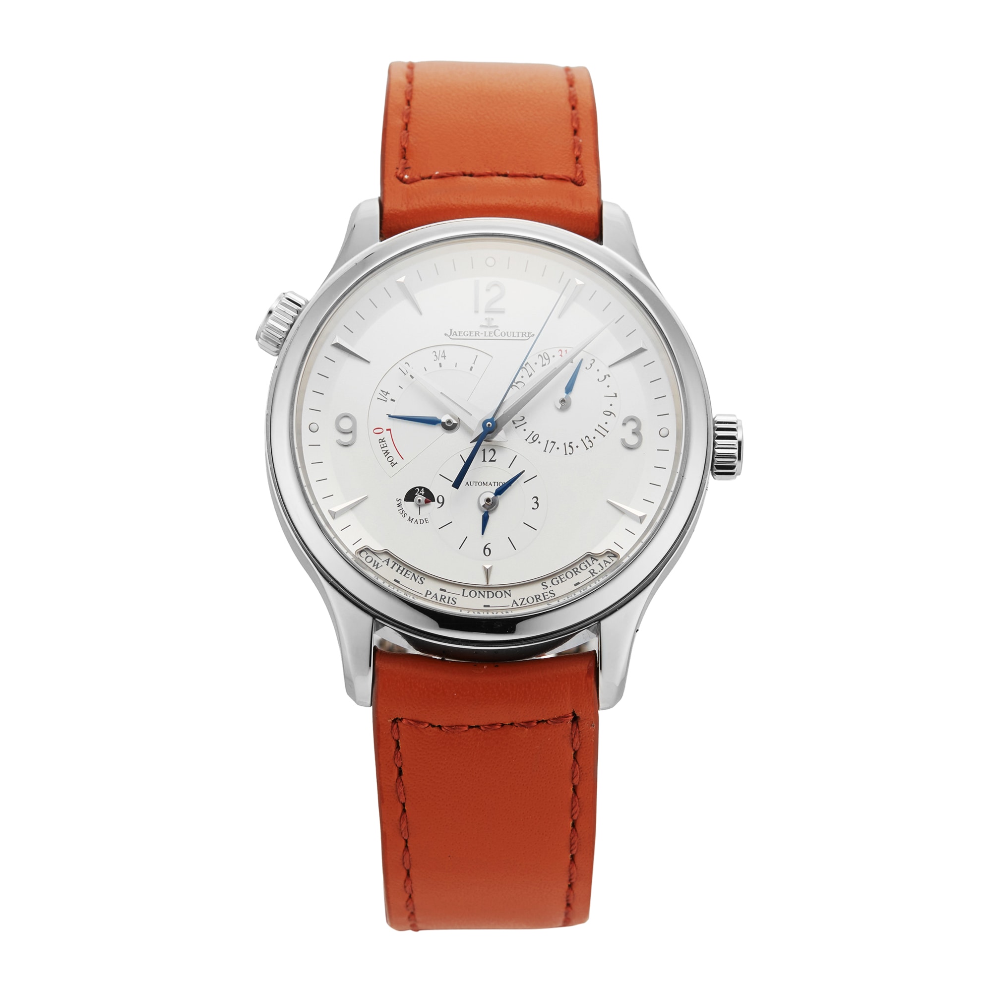 Pre-Owned Jaeger-LeCoultre Master Control Geographic 40mm Stainless Steel Pre-Owned Jaeger-LeCoultre Master Control Geographic 40mm Stainless Steel