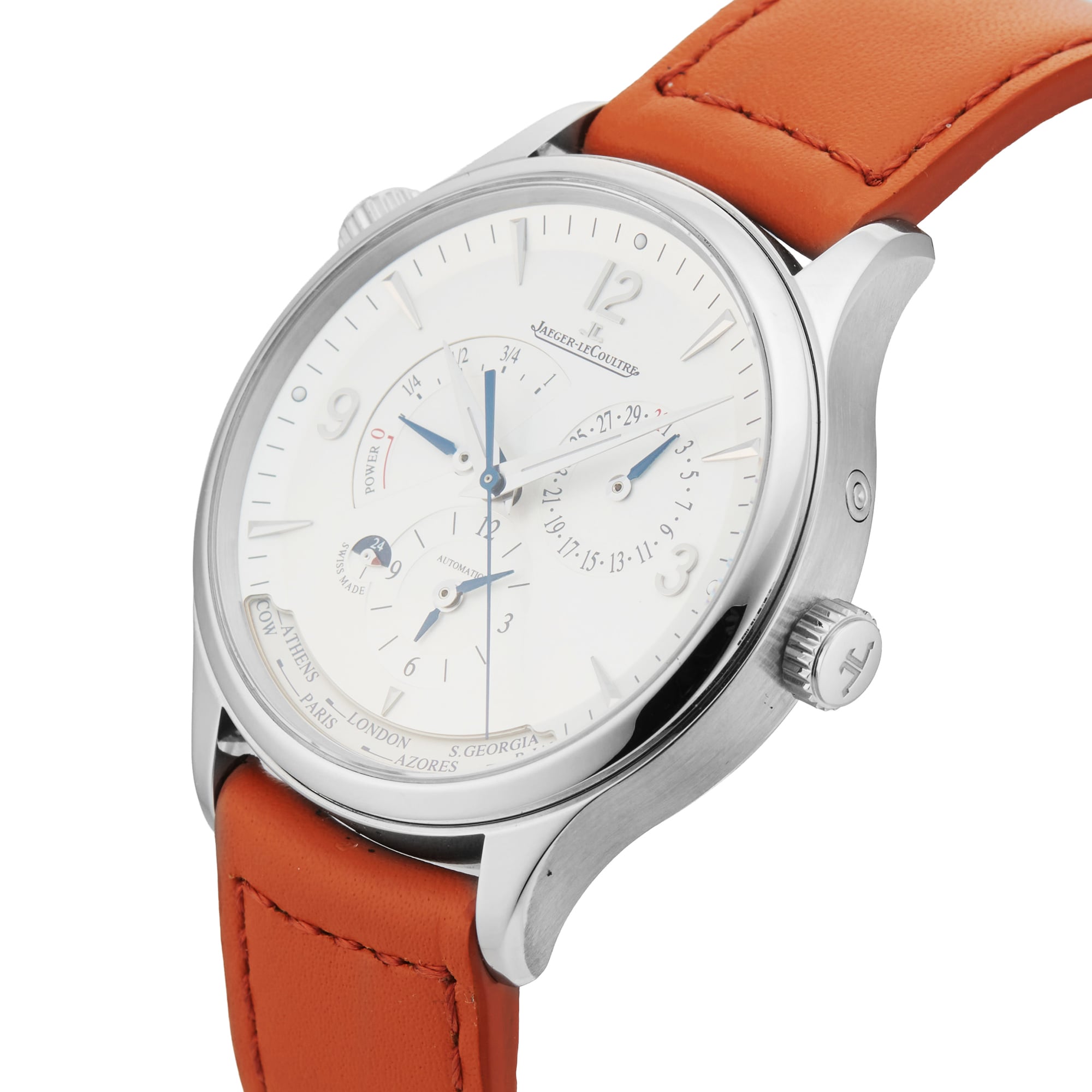 Pre-Owned Jaeger-LeCoultre Master Control Geographic 40mm Stainless Steel Pre-Owned Jaeger-LeCoultre Master Control Geographic 40mm Stainless Steel