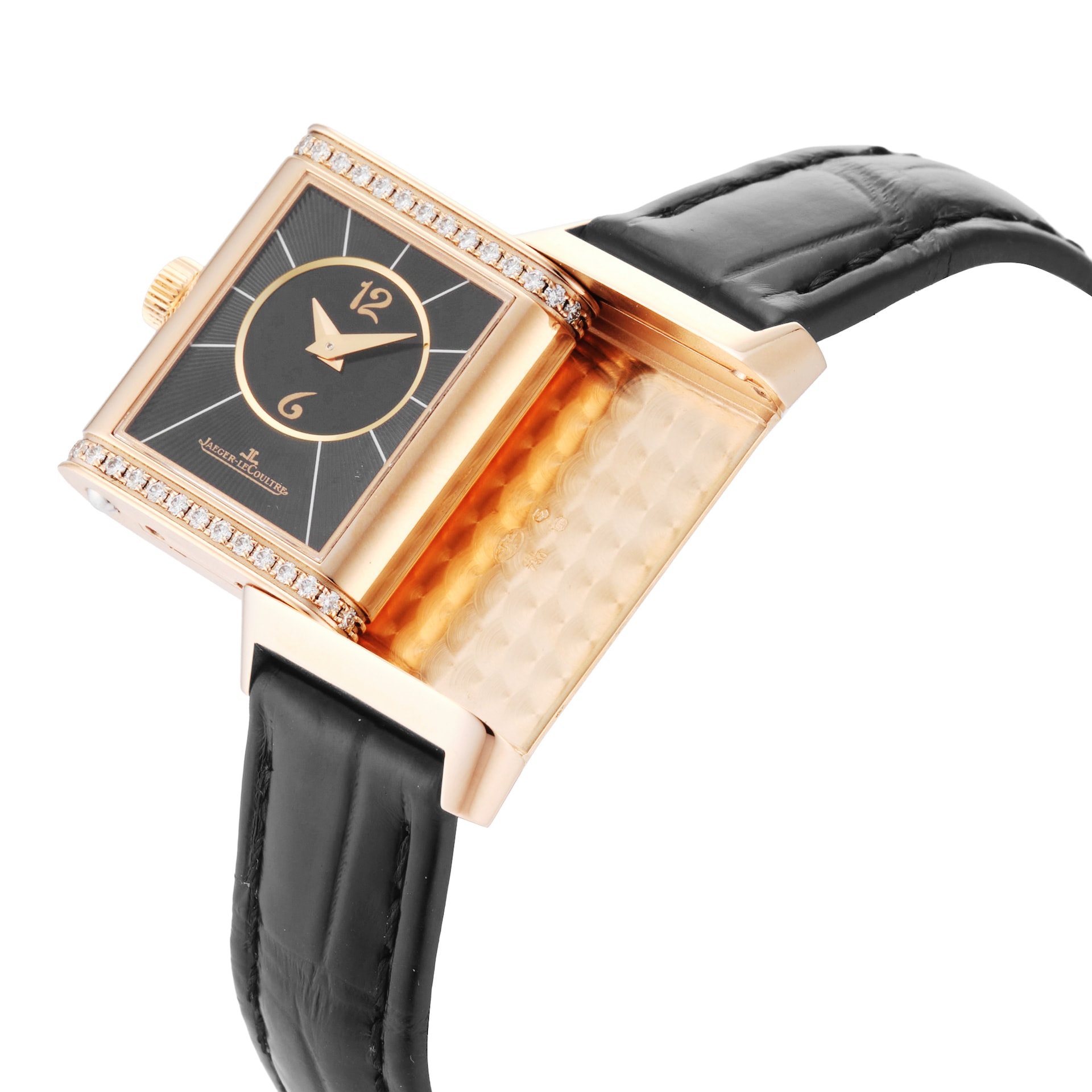 Pre-Owned Jaeger-LeCoultre Reverso Classic Duetto 21mm Rose Gold