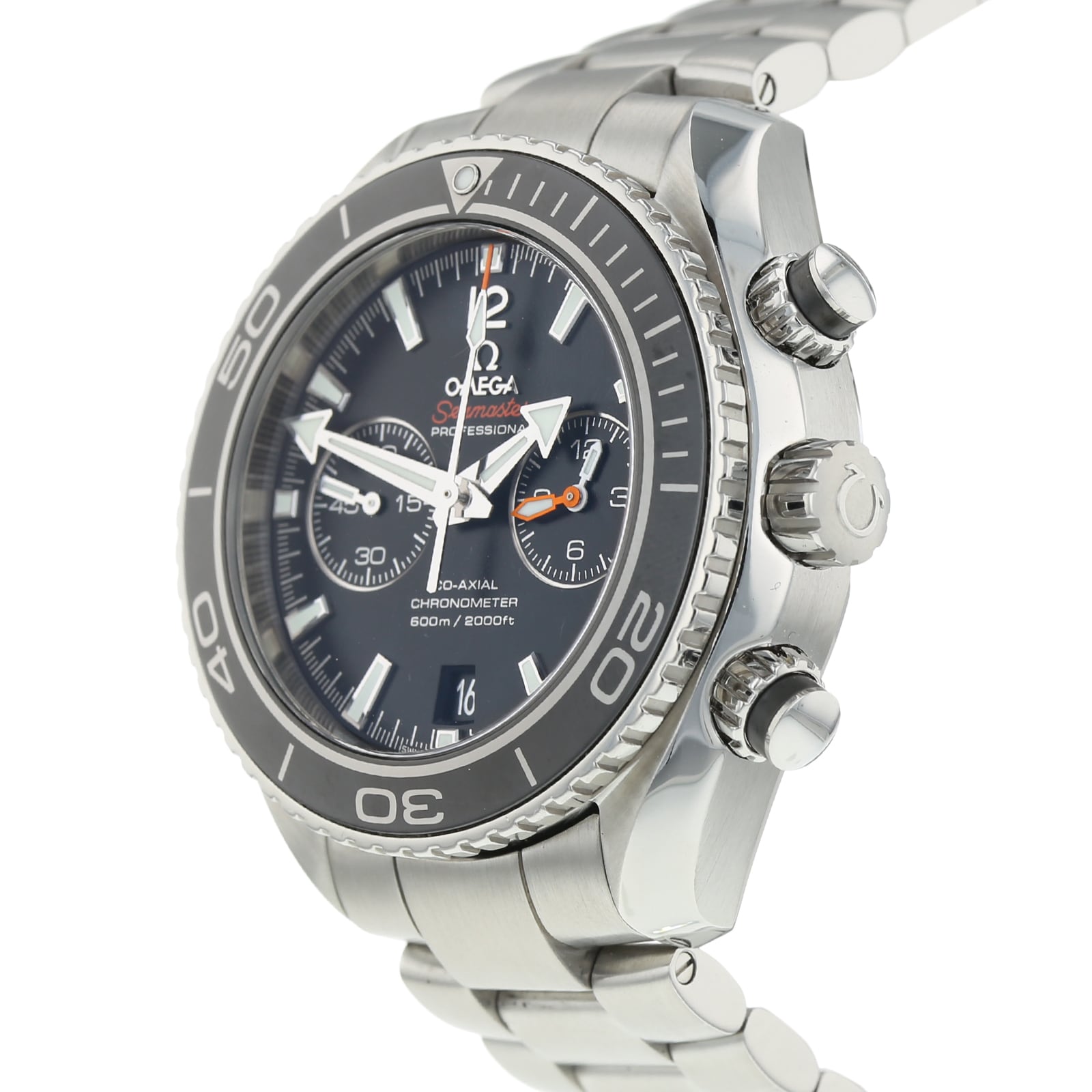 Pre-Owned Omega Pre-Owned Omega Seamaster Planet Ocean Chronograph Mens Watch 232.30.46.51.01.001